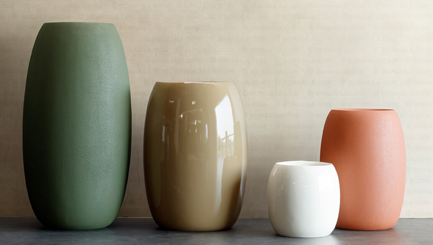 Tall planters by Bonasila